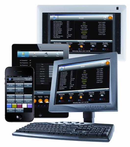 Screenlogic swimming pool control software interface multi-platform package released by Pentair