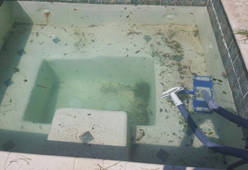 New homeowner contacted us for pool clean up